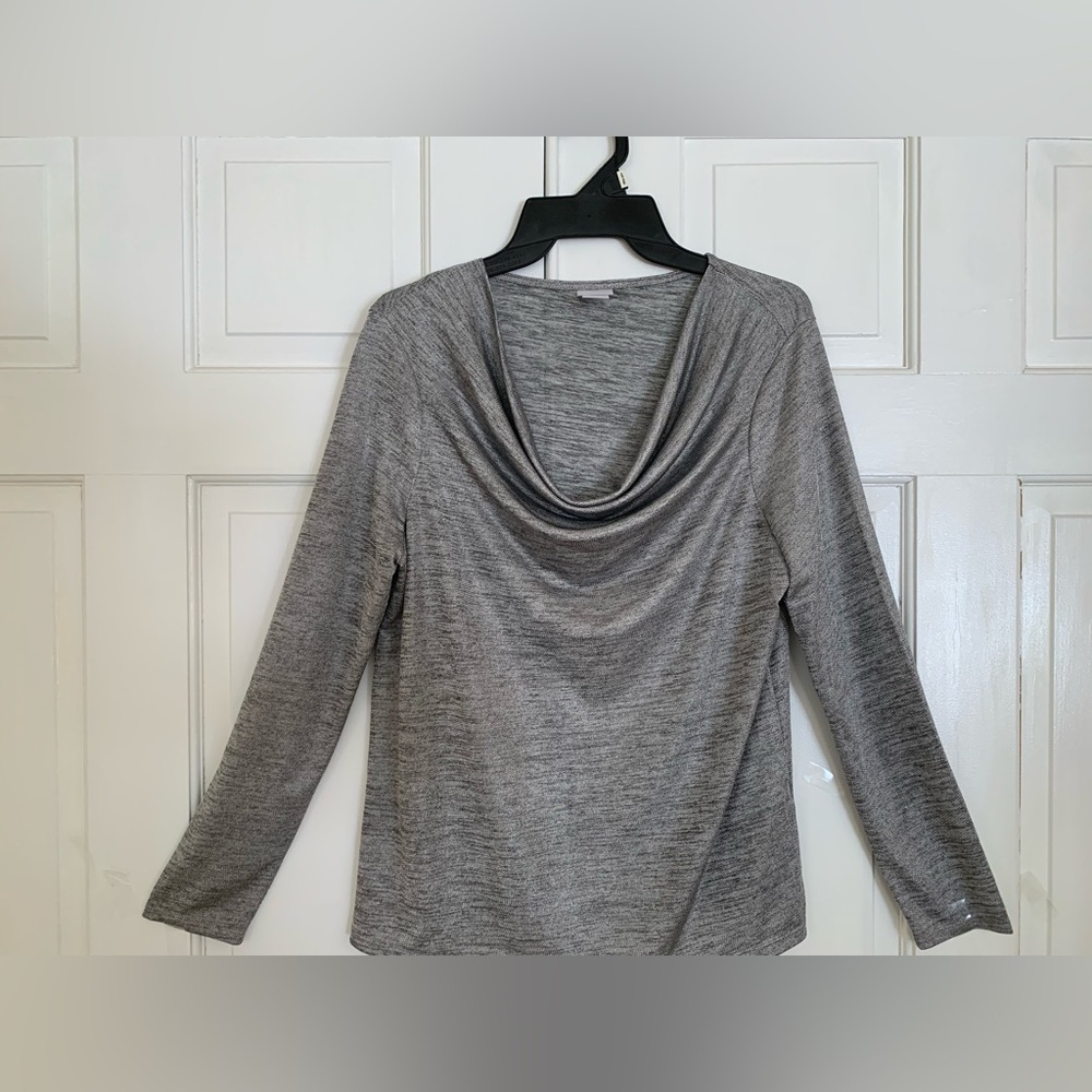 Chico’s metallic shimmer top